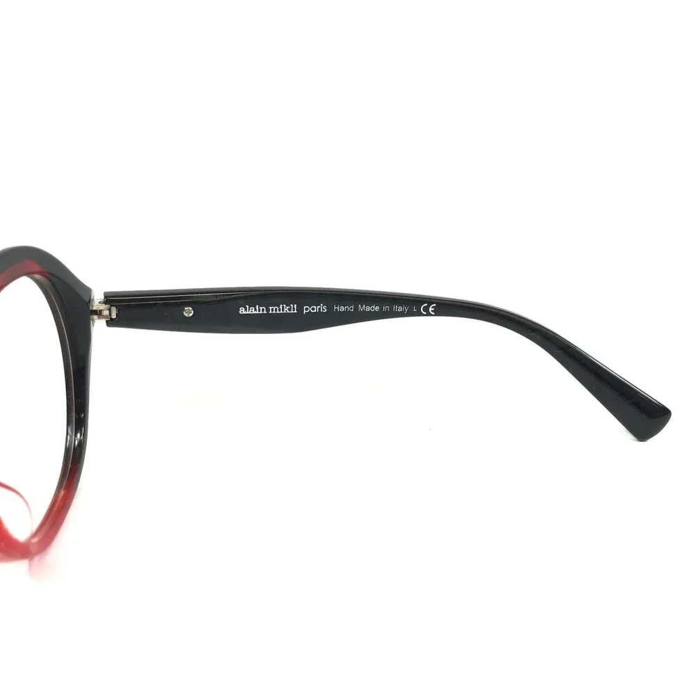 Alain Mikli Eyeglasses Frames Floretta A03118 005 Black Red Marble 54-18-140